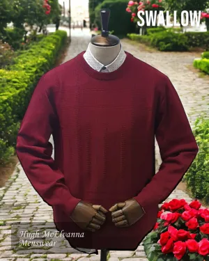 Swallow WINE Crew Neck Sweater