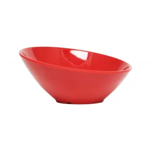 Thunder Group CR807PR 35 oz Cascading Bowl, Melamine, Pure Red - Dozen