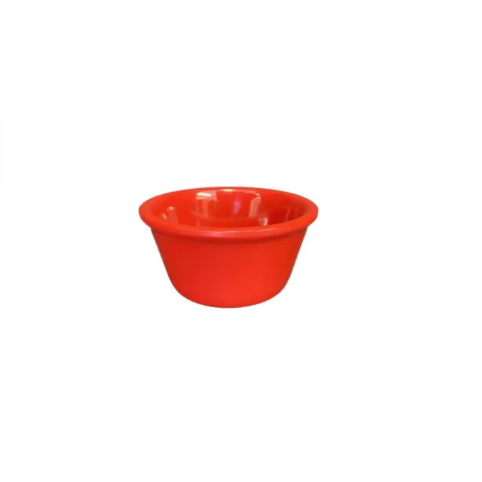 Thunder Group ML538PR1 4 oz, 3 3/8" Smooth Ramekin, Pure Red - Dozen