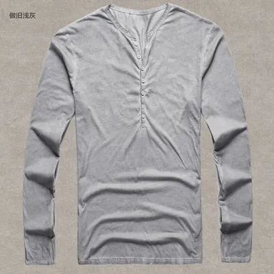 Vintage Henley Long Sleeves