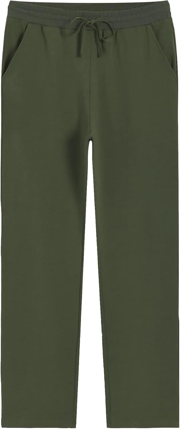 Weintee Men's 34" Inseam Tall Cotton Sweatpants with Pockets
