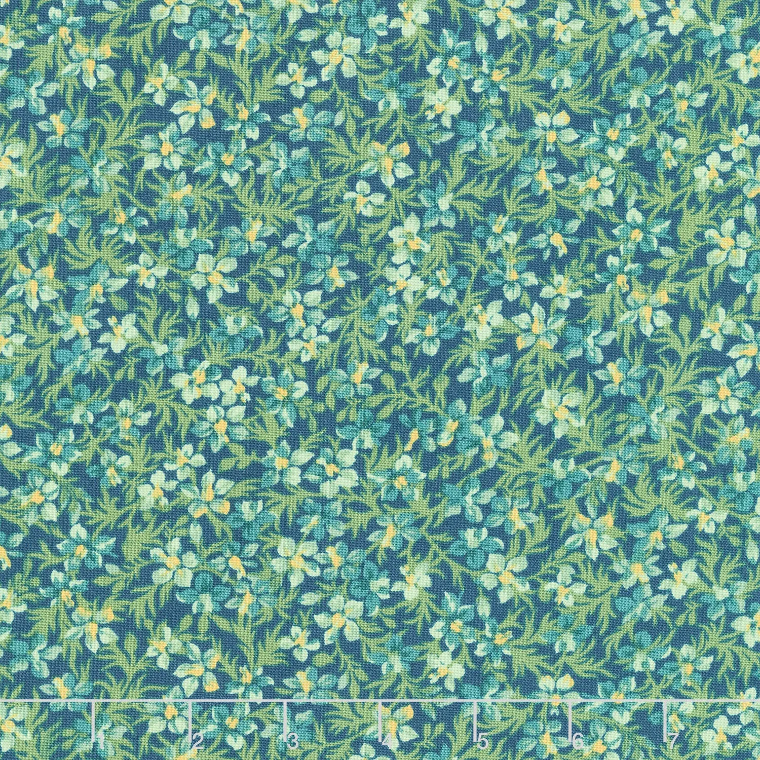 Willoughby - Mini Floral Navy Yardage