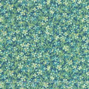 Willoughby - Mini Floral Navy Yardage