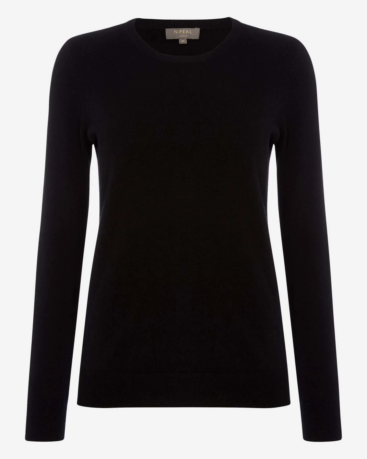 Women's Evie Classic Round Neck Cashmere Jumper Black