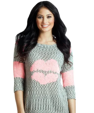 Yasmina Lip Crochet Top